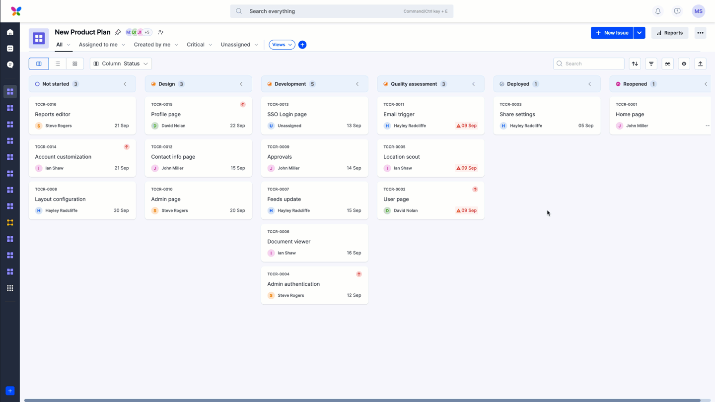 Animation of choosing a CSV file and uploading it to the board